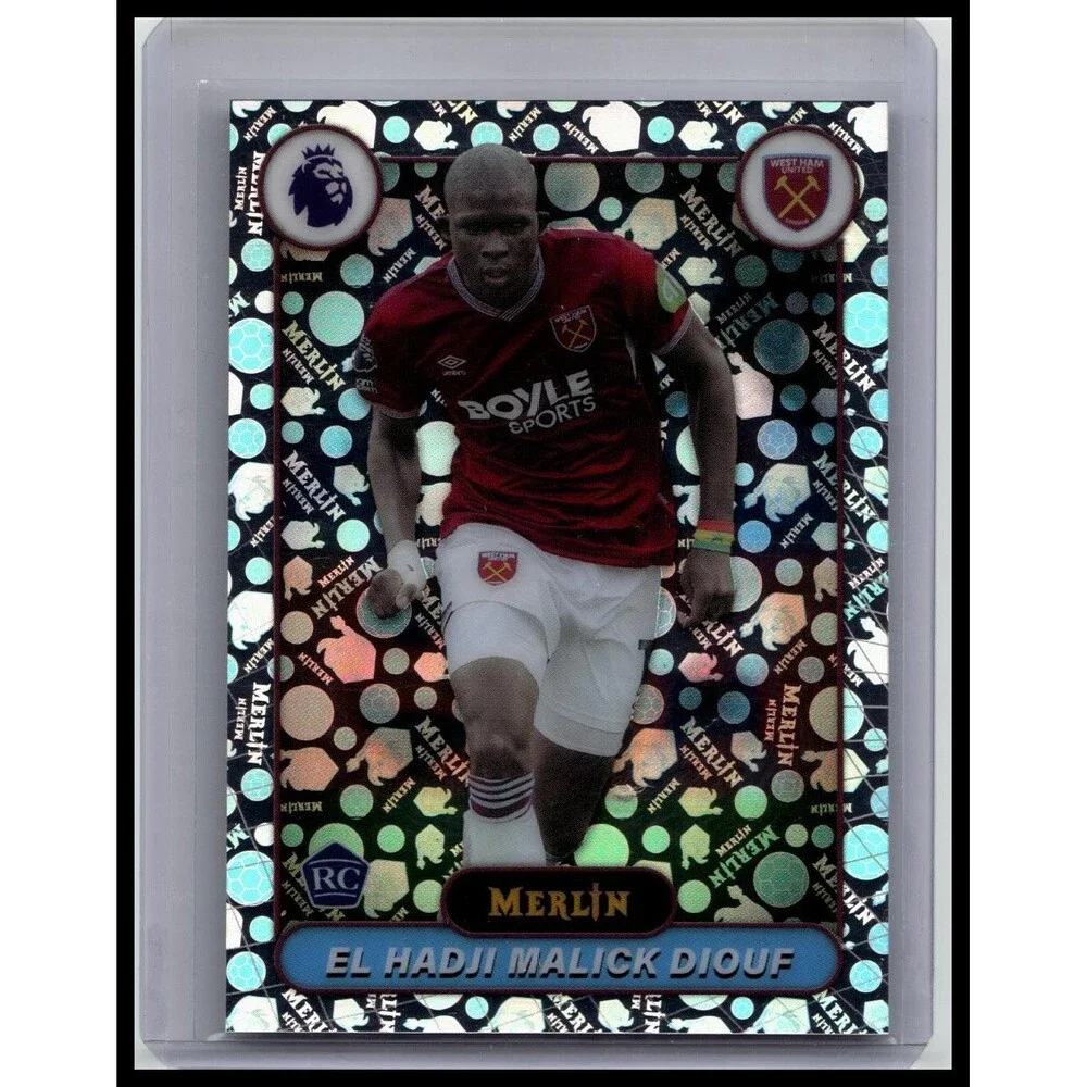 El Hadji Malick Diouf #181 West Ham United Vintage Merlin Refractor Base